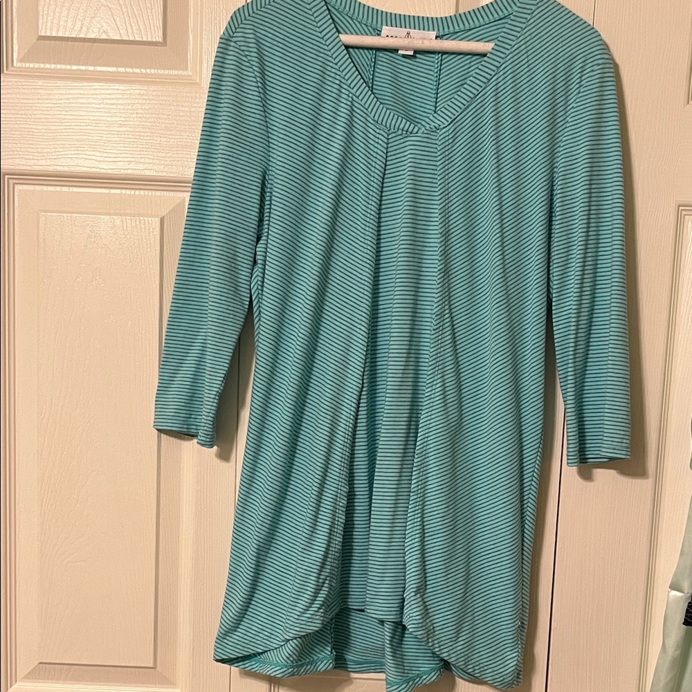 Striped light blue Women's Tunic